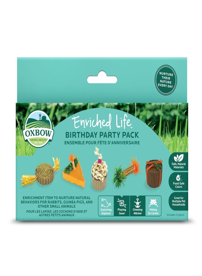 Oxbow Enriched Life Birthday Party Pack - Small Pet Toy - Great for Guinea Pigs, Rabbits, and Other Small Animals - Image 1