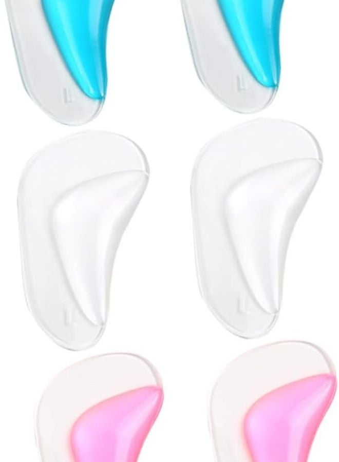 Red Orthotic Arch Support Insoles 3 Pairs Cushioning Shock Absorption Comfort Fit - Image 1