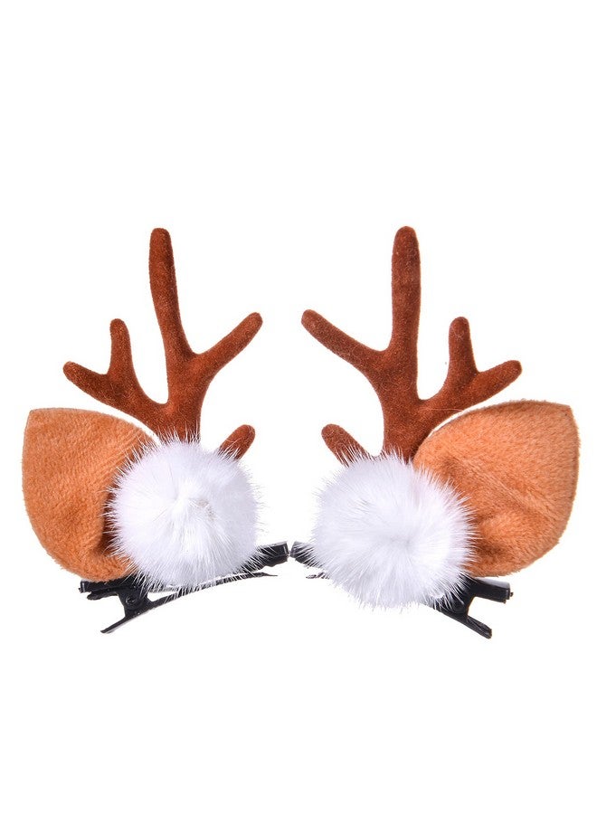LATEEFAH Christmas Reindeer Antlers Headband Hairpins Hairbands Cute Reindeer Christmas Hair Clips Girls Beauty Headdresses Pine Cone Hair Accessories - Image 1