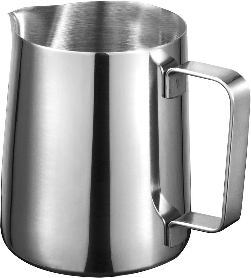 UREVO Stainless Steel 900ml Milk Frothing Pitcher with Measurements and Accessories - Image 1