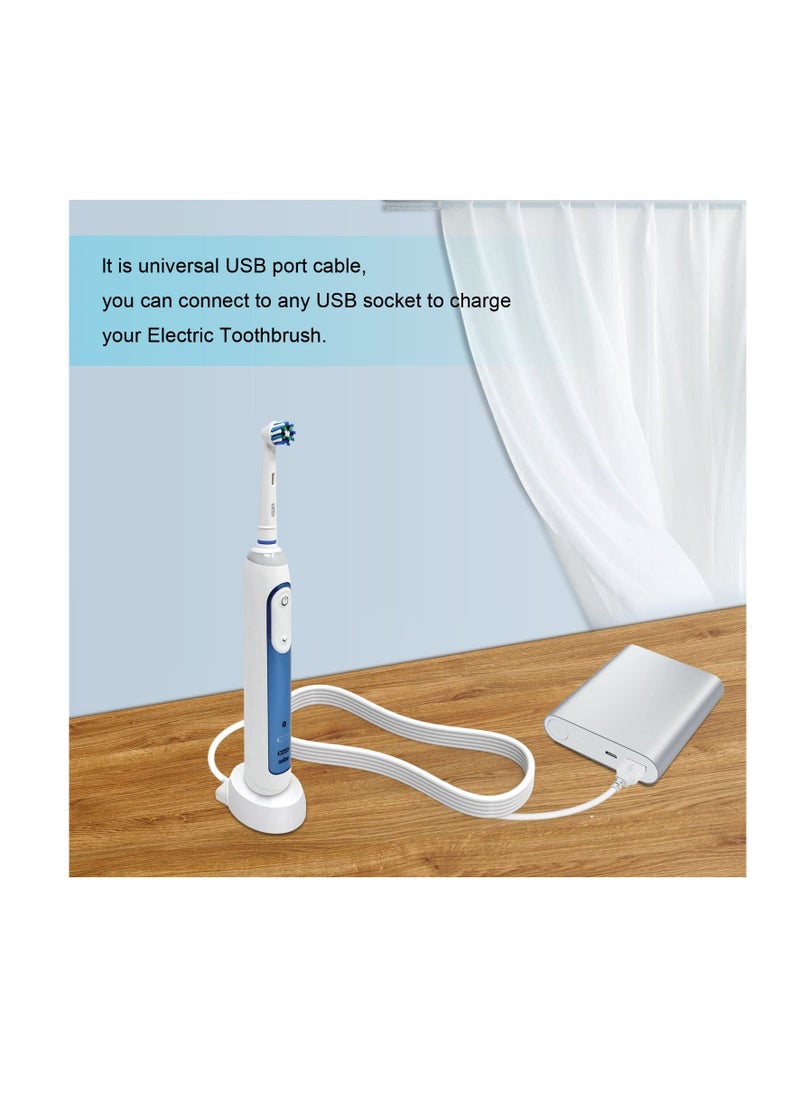 Generic - Electric Toothbrush Charger for Oral B, Inductive Electric Toothbrush Charger Base Compatible with Braun Oral B Type 3757 Charging Base for Travel, Universal USB Port Charger - Image 1