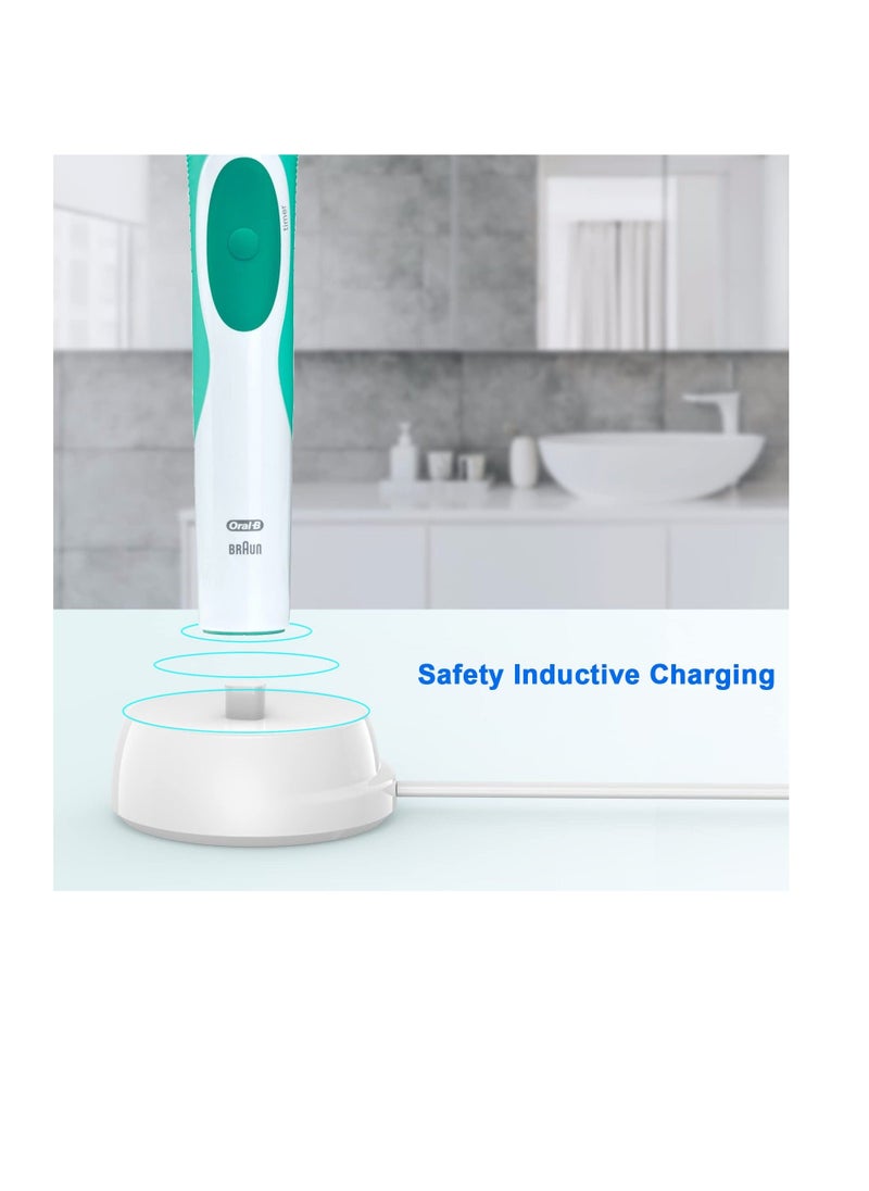 Generic - Electric Toothbrush Charger for Oral B, Inductive Electric Toothbrush Charger Base Compatible with Braun Oral B Type 3757 Charging Base for Travel, Universal USB Port Charger - Image 1