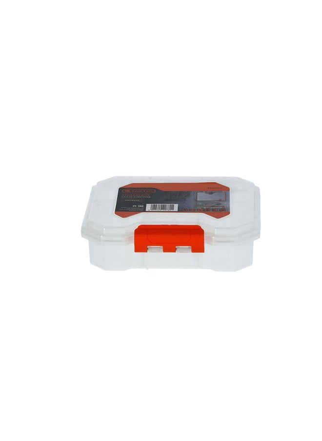 Tactix 6-Compartments Storage Box Clear 16.5cm  - Image 1
