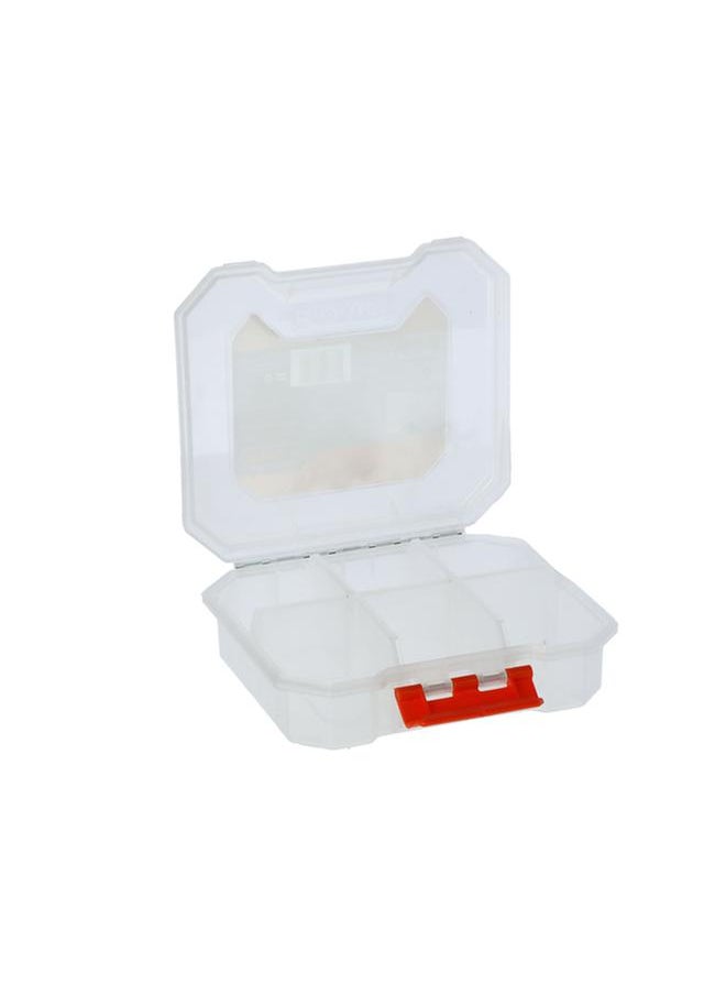 Tactix 6-Compartments Storage Box Clear 16.5cm  - Image 3