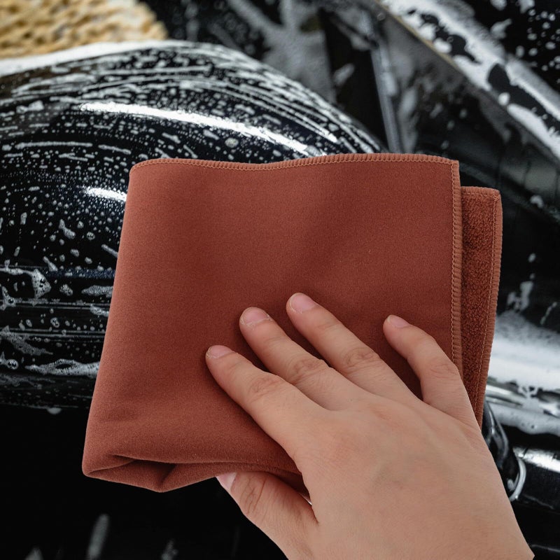 Microfiber Car Care Towel 30x30cm Double Sided Thick Absorbent Wash Cloth for Detailing Drying - Image 5