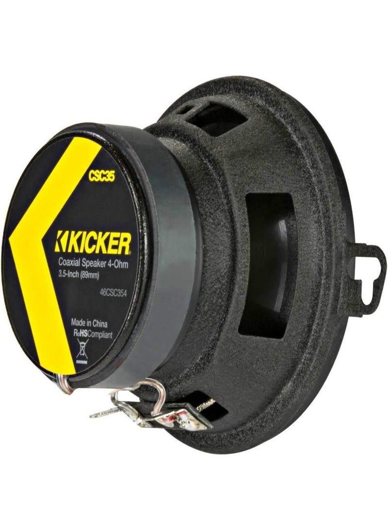KICKER 46CSC354 CS-Series CSC35 3.5-Inch (89mm) Coaxial Speakers, 4-Ohm (Pair) - Image 5