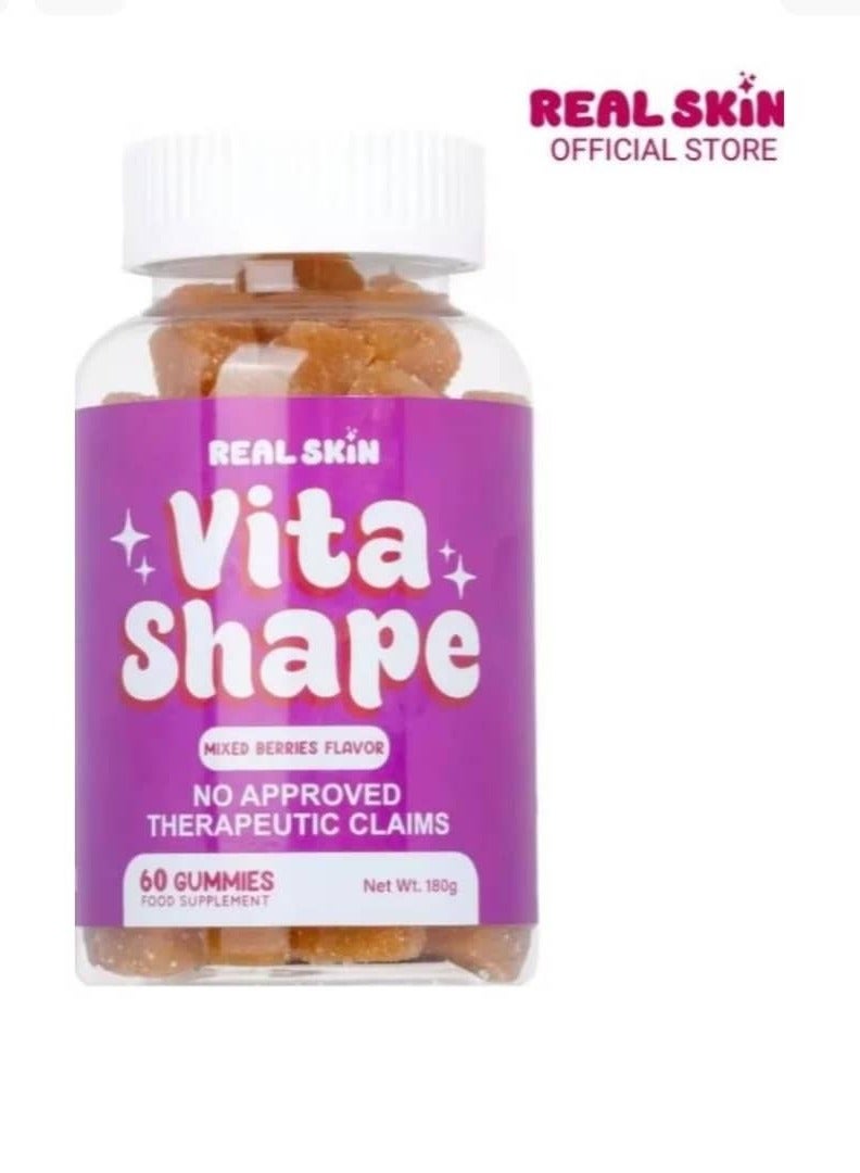 Real Skin VITA SHAPE MIXED BERRIES FOOD SUPPLEMENT 60GUMMIES
