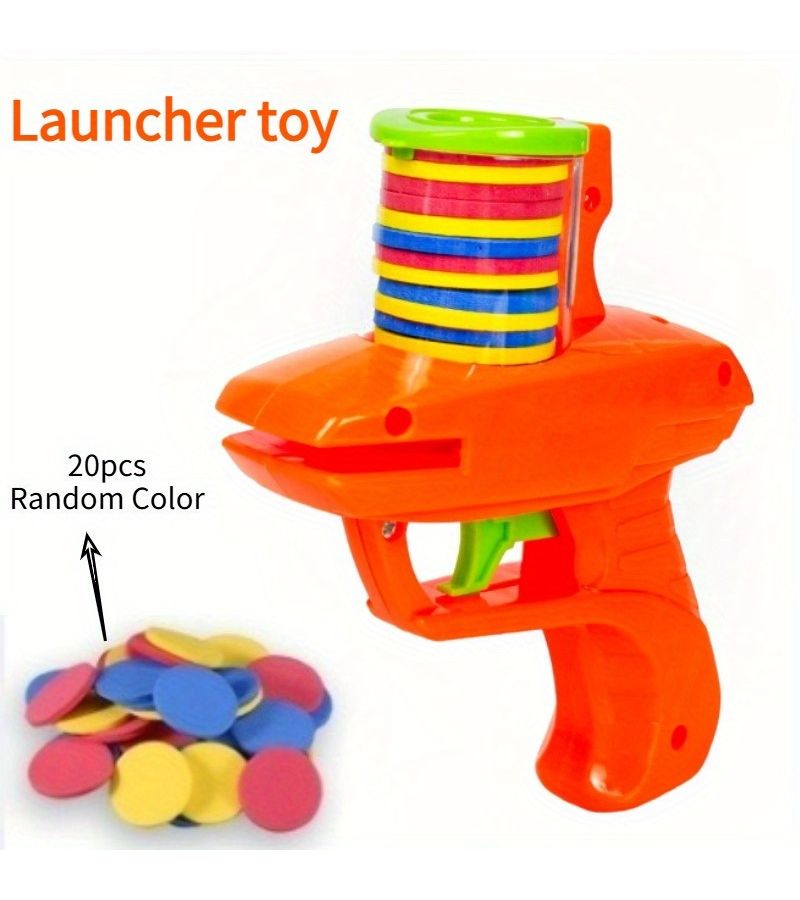 Orange Foam Trick Toy for Continuous Launch Indoor Outdoor Summer Play - Image 5