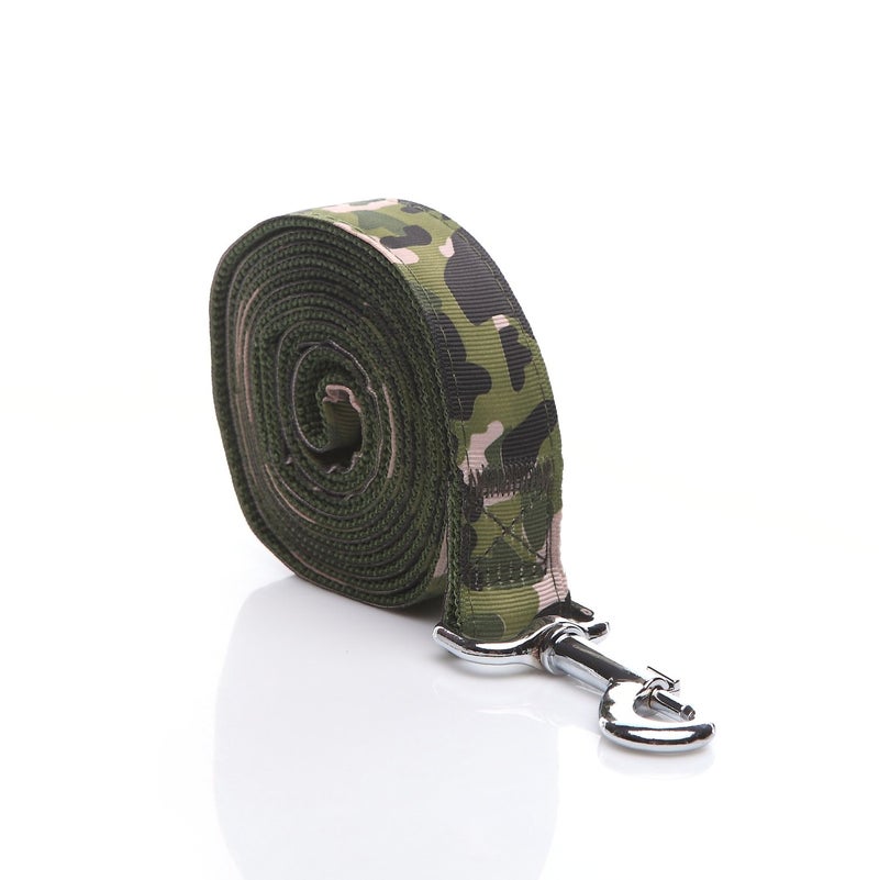 TAIDA Heavy Duty Dog Leash, 6 FT Long, 1 Inch Wide, Nylon Camouflage, Green - Image 2
