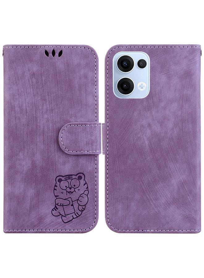 S-TOP Case For OPPO Reno13 Global Little Tiger Embossed Leather Phone Case - Image 1