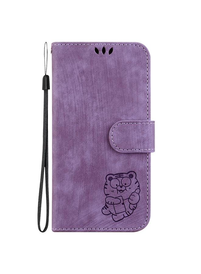 S-TOP Case For OPPO Reno13 Global Little Tiger Embossed Leather Phone Case - Image 3