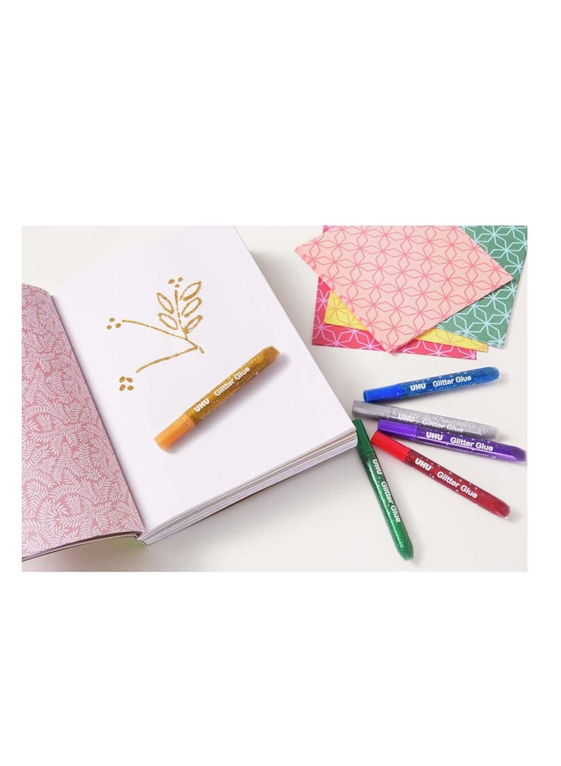 UHU غراء لامع مكون من 6 قطع للحرف اليدوية - Image 3