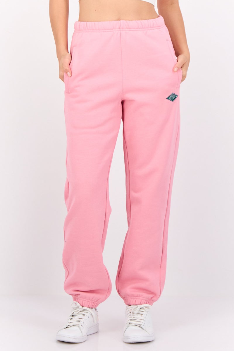 ESPRIT Women Brand Logo Joggers Pants, Pink - Image 1