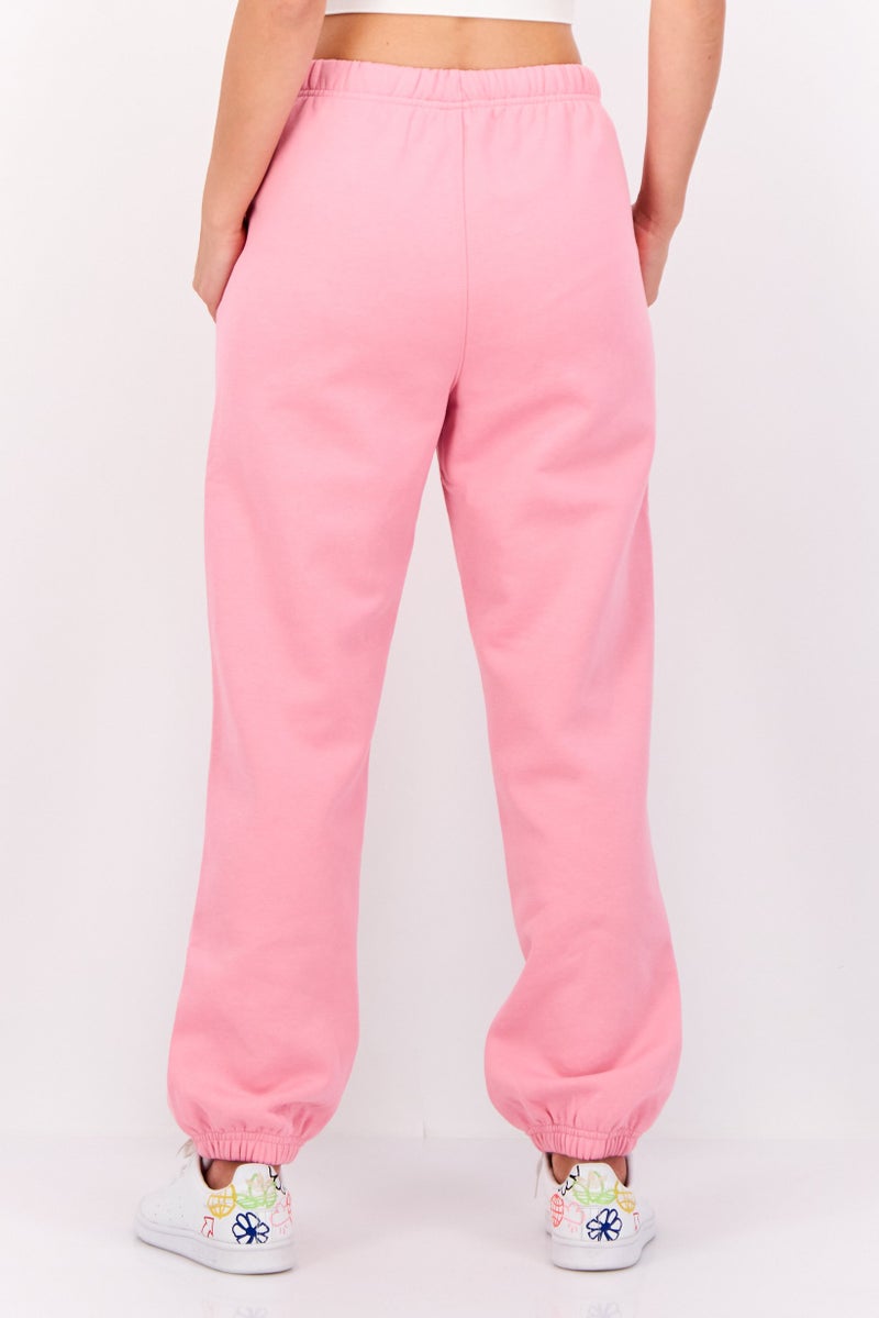 ESPRIT Women Brand Logo Joggers Pants, Pink - Image 3