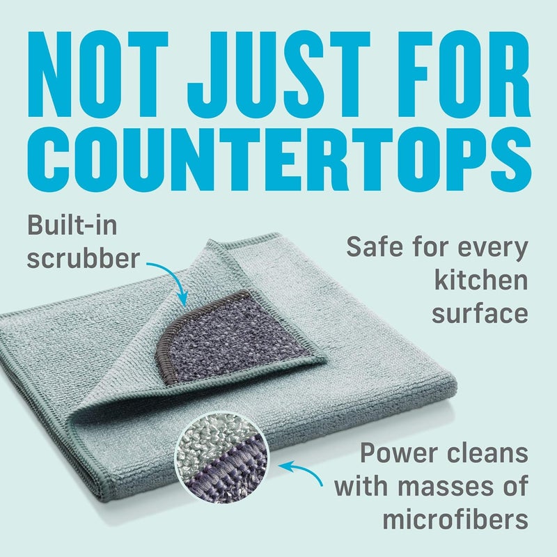 e-cloth Kitchen Microfiber Cleaning Cloths, Single Pack, Green - Image 3