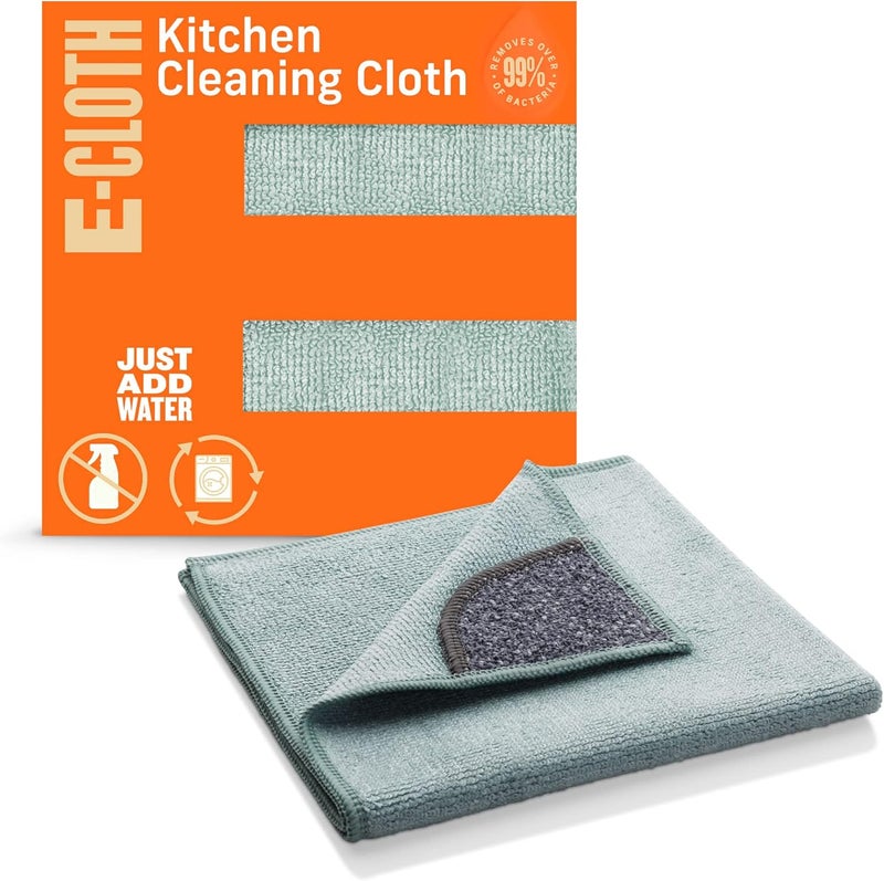 e-cloth Kitchen Microfiber Cleaning Cloths, Single Pack, Green - Image 1