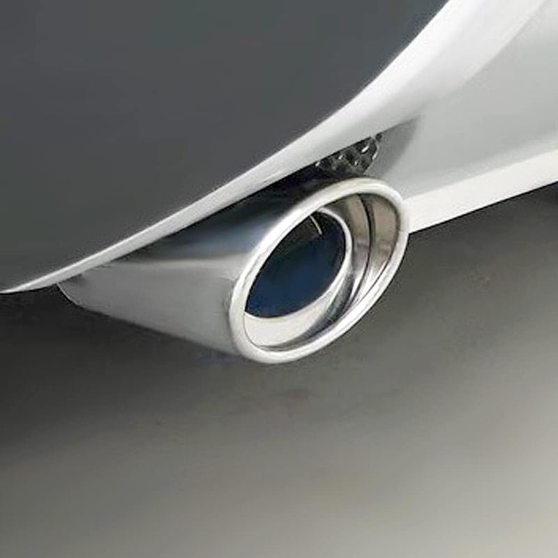 Sakali Polished Exhaust Tip Bolt-On Car Exhaust Tail Muffler Tip Pipes Universal Fit 1.5" to 2.25" (Silver, Straight) - Image 4