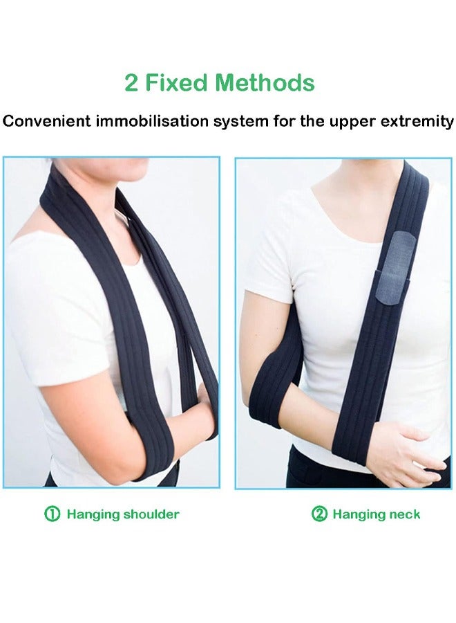 PYC Arm Sling - Medical Support Strap for Broken & Fractured Bones - Adjustable Shoulder, Rotator Cuff Full Soft Immobilizer - For Left, Right Arm, Men Women(Simple/Lightweight/Comfortable) - Image 3