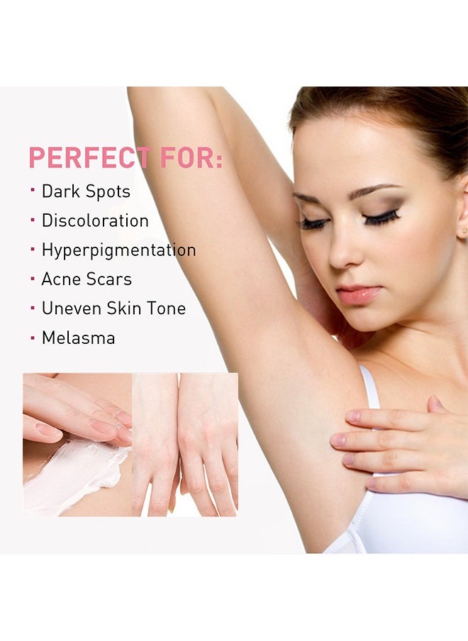 West&Month Niacinamide Intimate Areas Tightening Cream-Dark Spot Remover, Underarm Cream, Neck, Back, Legs, Elbows, Private Areas, Premium Botanical Ingredients 50ml  - Image 4