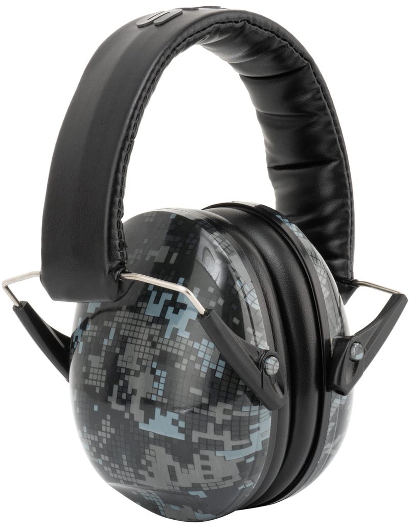 Snug Kids Earmuffs â€“ Noise Reduction for Toddlers & Children â€“ Adjustable, Lightweight, Foldable, Soft & Comfortable - Black Digi Camo - Image 1