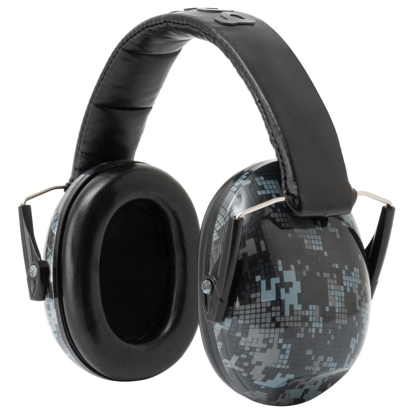 Snug Kids Earmuffs â€“ Noise Reduction for Toddlers & Children â€“ Adjustable, Lightweight, Foldable, Soft & Comfortable - Black Digi Camo - Image 2