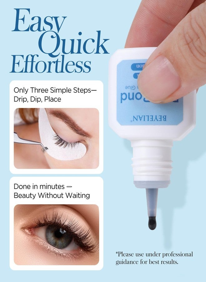 BEYELIAN Sensitive Lash Cluster Glue,Strong Hold Eyelash Extension Glue Long Lasting 7-11Days Waterproof & No Irritation Hypoallergenic Formaldehyde-Free for Open Eyes DIY or Professional (5ML) - Image 5