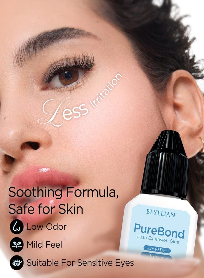 BEYELIAN Sensitive Lash Cluster Glue,Strong Hold Eyelash Extension Glue Long Lasting 7-11Days Waterproof & No Irritation Hypoallergenic Formaldehyde-Free for Open Eyes DIY or Professional (5ML) - Image 3