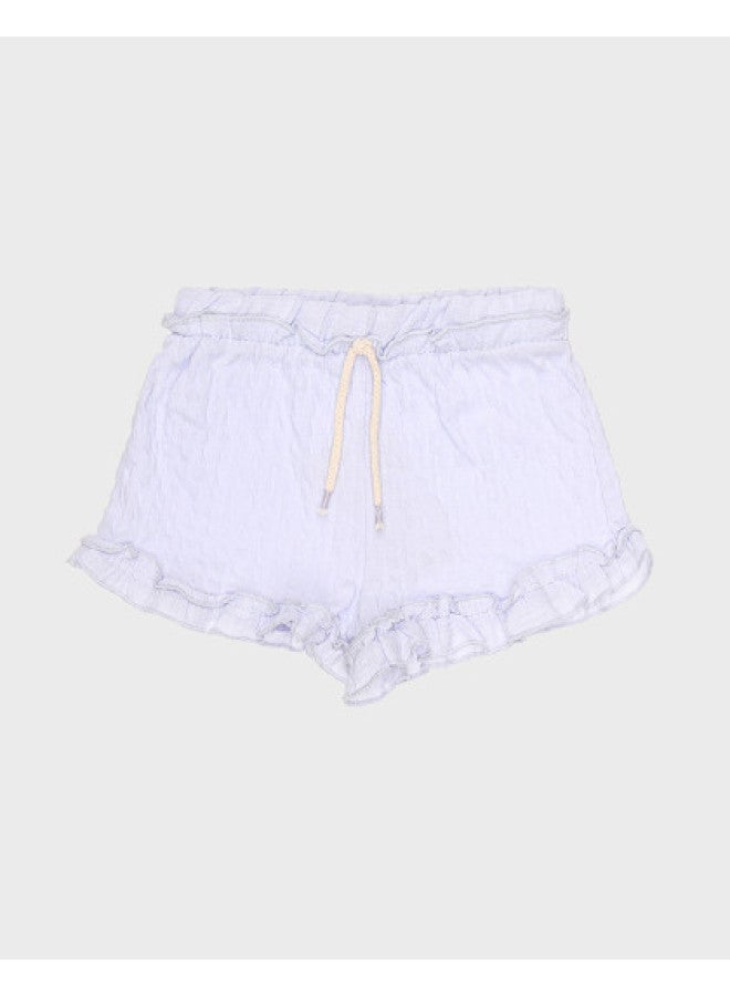 Zara شورتات قصيرة ناعمة مريحة للأطفال، بلون موحد، لطيفة وجميلة - Image 1