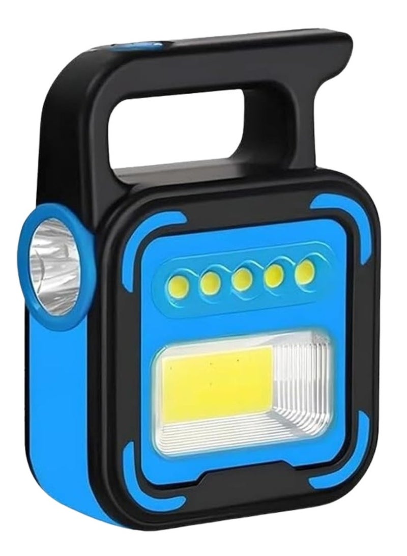 كشاف إضاءة محمول متعدد الاستخدامات LED مع شحن USB وطاقة شمسية - Image 1