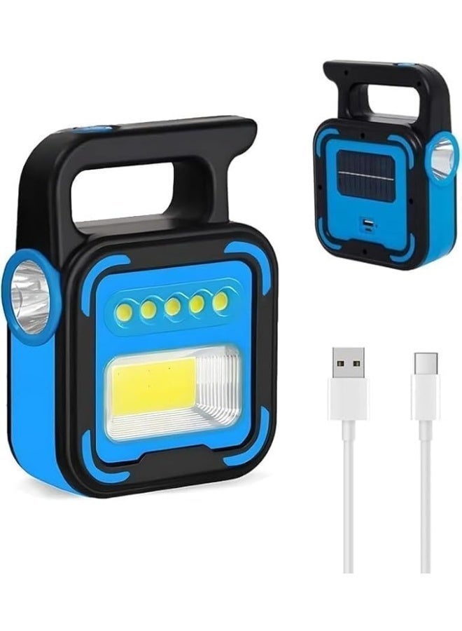 كشاف إضاءة محمول متعدد الاستخدامات LED مع شحن USB وطاقة شمسية - Image 3