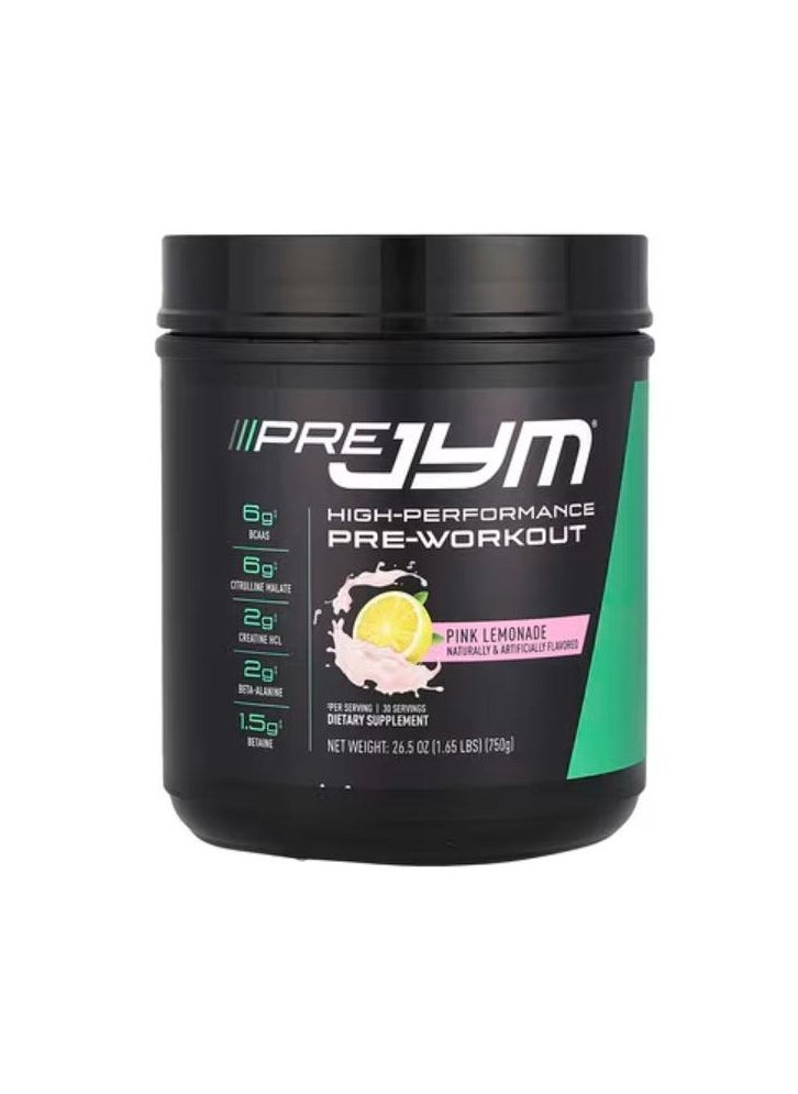 JYM Supplement Science Pre JYM High-Performance Pre-Workout Pink Lemonade 1.65 lbs (750 g) - pzsku/Z43E4488460521EA3FC4DZ/45/_/1736920401/c32527ca-af34-4cb2-b073-a3db925e4d53