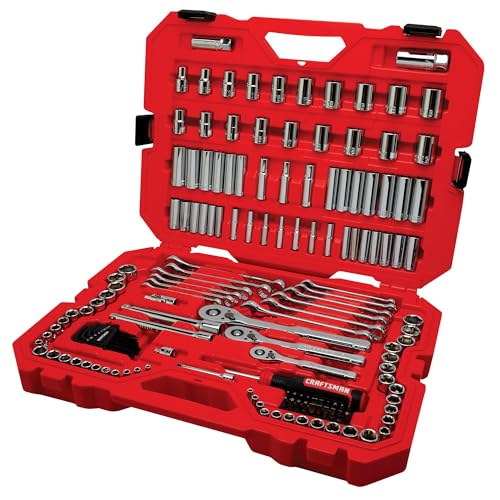 CRAFTSMAN Socket Set 159 Piece Socket Wrench Set Mechanics Tools 14in 38in and 12in 6 Point and 12 Point CMMT12125 - Image 1