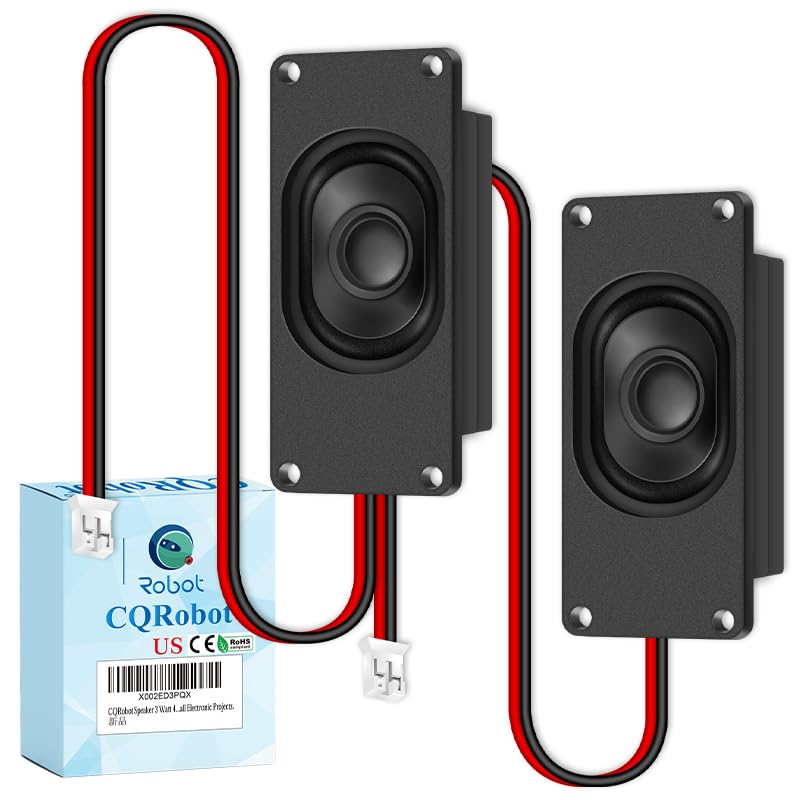 CQRobot Speaker 3 Watt 4 Ohm Compatible with Arduino Motherboard, JST-PH2.0 Interface. It is Ideal for a Variety of Small Electronic Projects. - Image 1