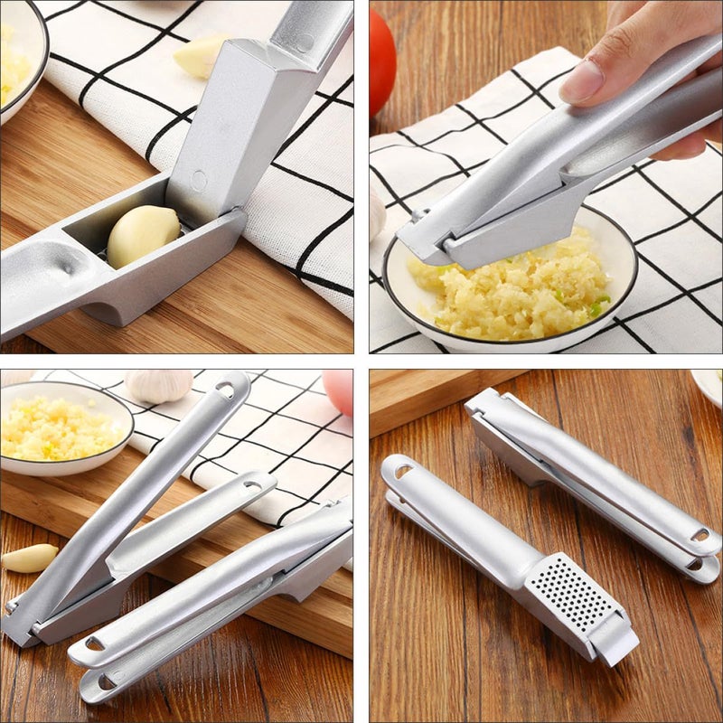 Handheld Aluminum Alloy Garlic Press Small Multifunctional Crusher with Detachable Design and Easy Cleaning Portable Kitchen Accessory for Home - Image 5