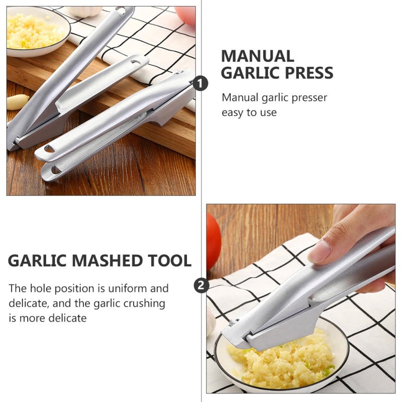 Handheld Aluminum Alloy Garlic Press Small Multifunctional Crusher with Detachable Design and Easy Cleaning Portable Kitchen Accessory for Home - Image 4