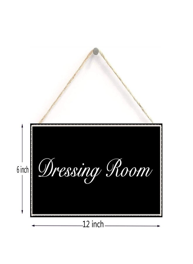 Henntile Dressing Room - Decorative Wood Sign Home Decor,Wall Art，6 inch by 12 inch Hanging Sign - Image 2