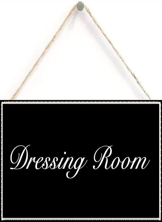 Henntile Dressing Room - Decorative Wood Sign Home Decor,Wall Art，6 inch by 12 inch Hanging Sign - Image 1