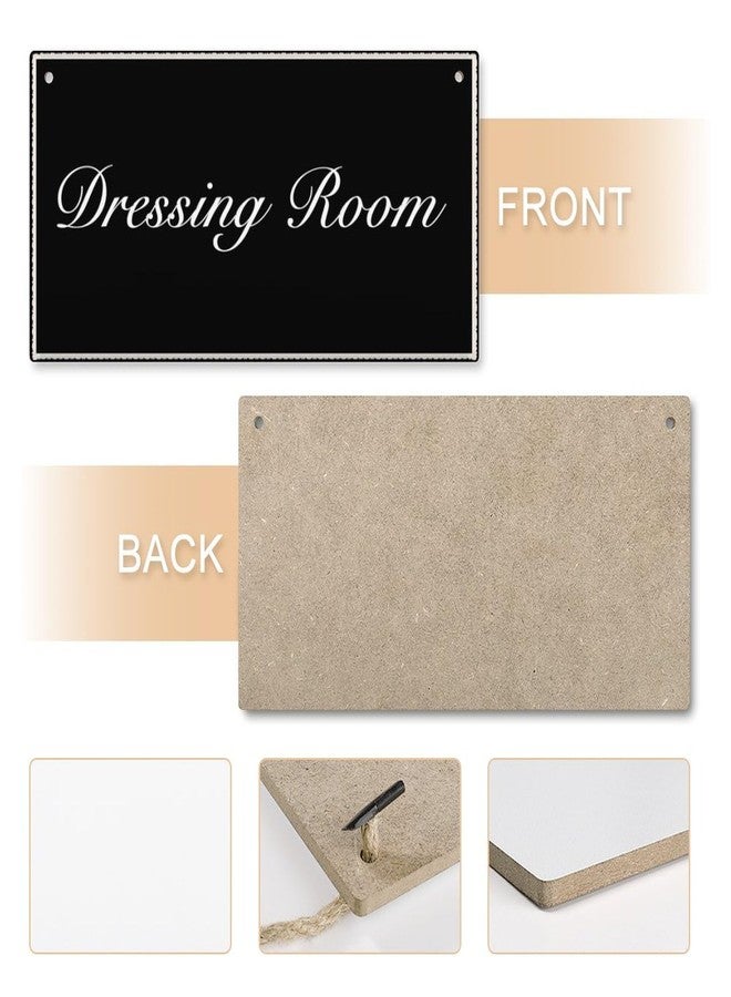 Henntile Dressing Room - Decorative Wood Sign Home Decor,Wall Art，6 inch by 12 inch Hanging Sign - Image 5