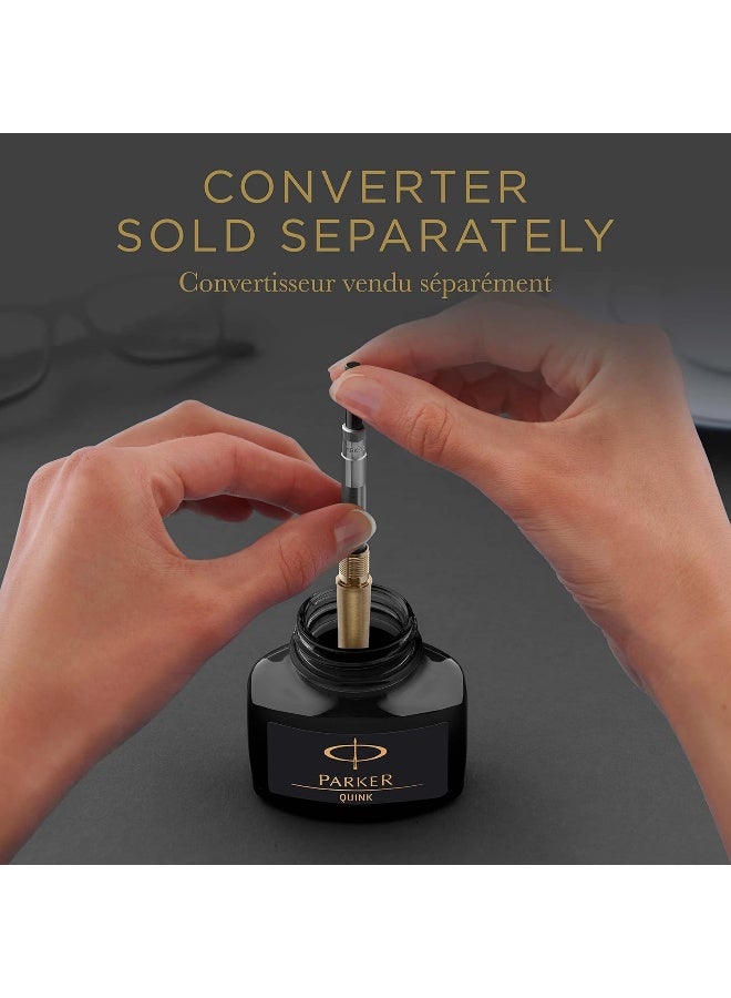 PARKER QUINK Ink Bottle, Washable Blue, 57 ml - Image 5