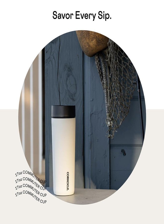CORKCICLE كوب السفر من كورتككل - كوب قهوة معزول مع غطاء - يحافظ على المشروبات باردة لمدة 18 ساعة - غطاء شرب مقاوم للتسرب بزاوية 360° - هدية العطلات - رائع لتقديم الدفء - 17 أونصة - كثبان رملية - Image 3