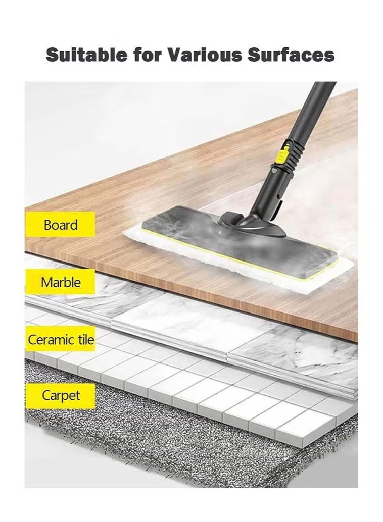 قطع غيار أصلية لأجهزة التنظيف بالبخار من كارشر: مجموعة من 8 قطع من مناشف ووسادات الممسحة المصنوعة من الألياف الدقيقة تناسب موديلات SC2 و SC3 و SC4 و SC5 (4 وسادات + 4 أغطية للفوهات) - Image 4