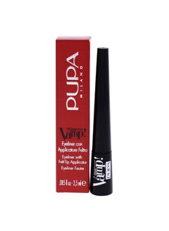 PUPA Milano Vamp! Definition Liner Eyeliner With Felt Applicator Matt And Pearly Finishes Precise, Flawless And Defined Color Ultra Pigmented 100 Extra Black 0.85 Oz  - Image 2