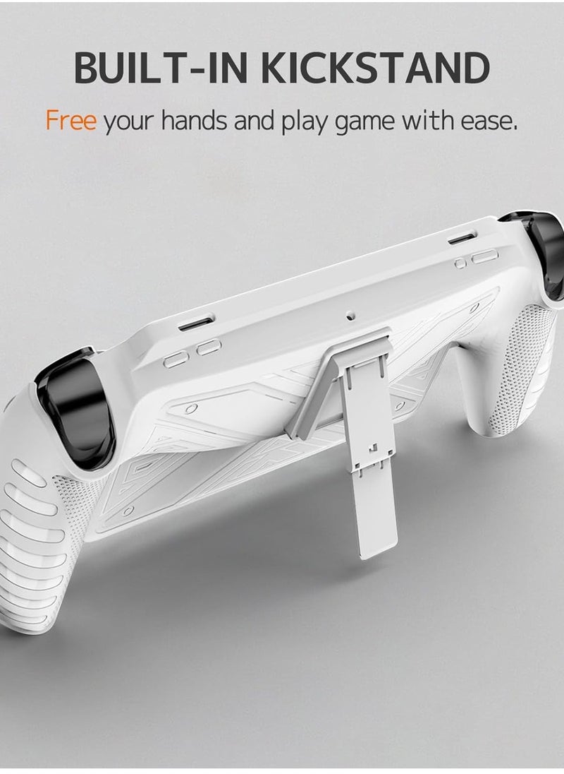 Generic Compatible Silicone PlayStation Portal Case with Stand,Soft Silicone Case Dust-Proof Lightweight Protective Grip Cover for PlayStation Portal Protector Case,PlayStation Portal Accessories White  - Image 3