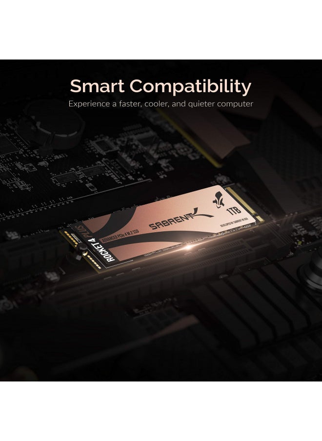 SABRENT SABRENT 1TB Rocket 4 Plus NVMe 4.0 Gen4 PCIe M.2 Internal SSD Extreme Performance Solid State Drive (Latest Version) (SB-RKT4P-1TB)  - Image 5