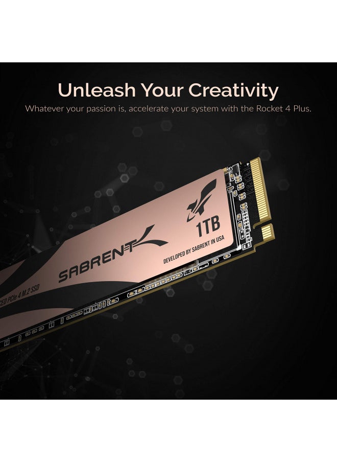 SABRENT SABRENT 1TB Rocket 4 Plus NVMe 4.0 Gen4 PCIe M.2 Internal SSD Extreme Performance Solid State Drive (Latest Version) (SB-RKT4P-1TB)  - Image 4