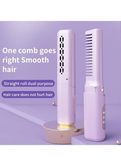 General Rechargeable Mini Hair Straightener, Cordless Styling Comb Iron LCD Display, USB Portable Travel Brush for Women, Anti-static Negative Ion, Even Heating  - Image 2
