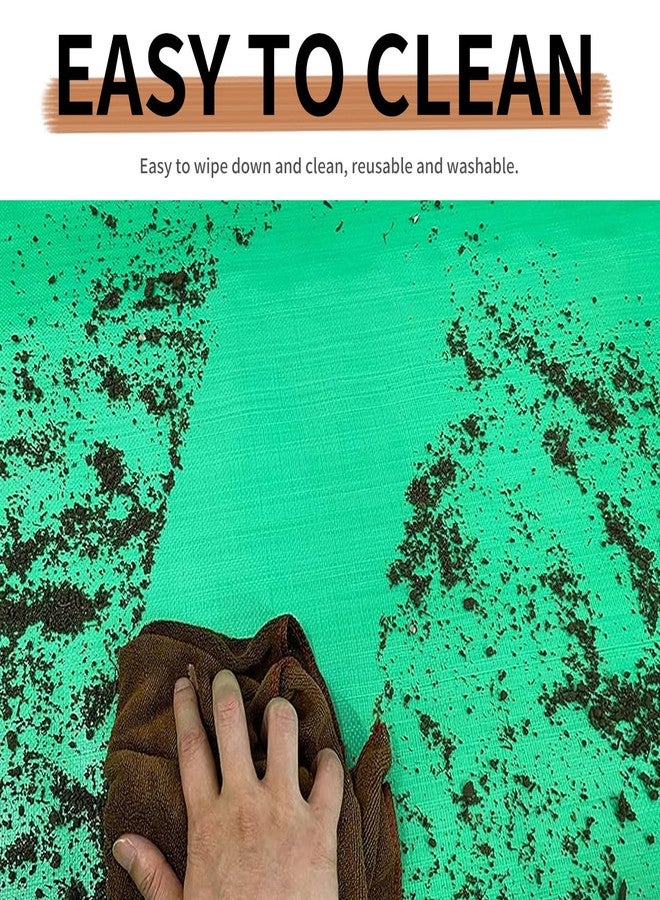 Oncpcare Waterproof Pet Playpen Mat for Rabbits 59×39 in - Protects Floors from Spills and Urine, Easy-Clean Cage Liner for Bunnies and Guinea Pigs (Black) - Image 3
