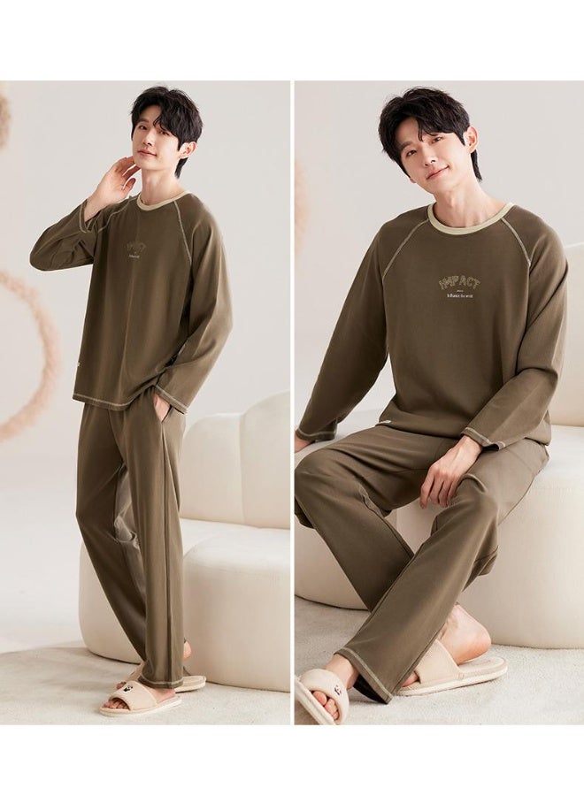 Fashion Nightwear For Lovers Men's Long Sleeves Sleepwear Women Homewear Autumn Couples Pijamas - Image 3