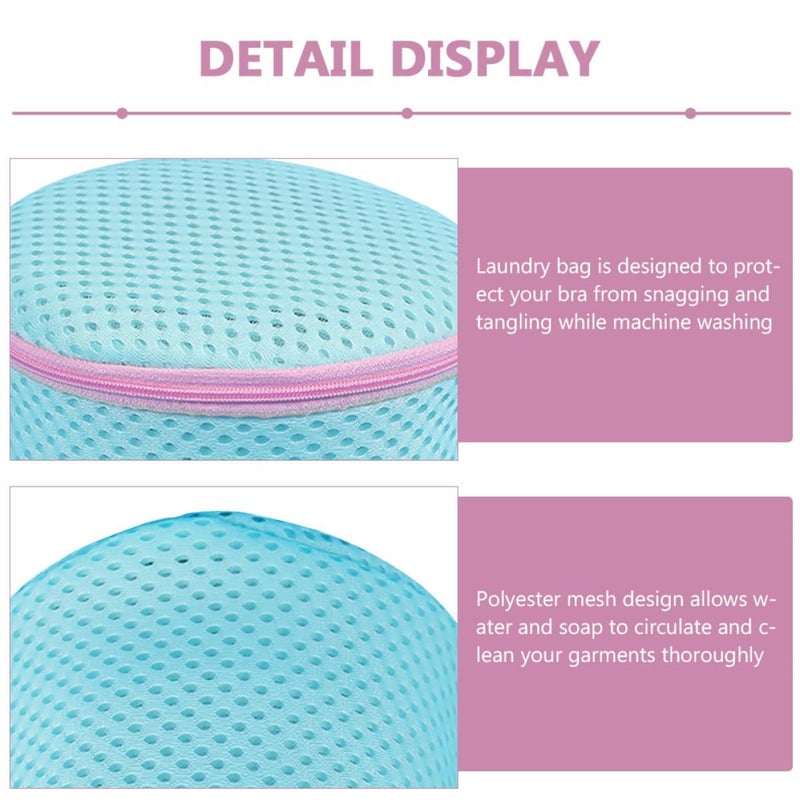 Thickened Cylindrical Mesh Bags 2 Pcs For Bra Laundry Washing Machine - Image 4