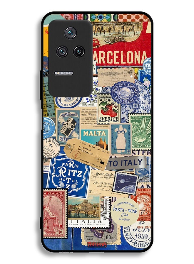 Tolwak Xiaomi Poco F4 Protective Case Cover Stickers Of Different Cities - Image 2